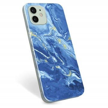 iPhone 12 TPU Cover - Farverig Marmor