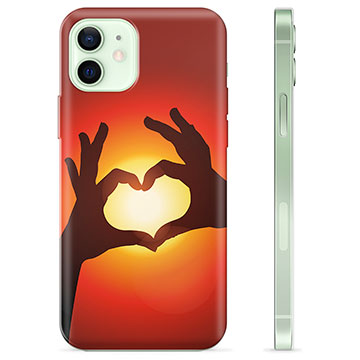 iPhone 12 TPU Cover - Hjertesilhuet