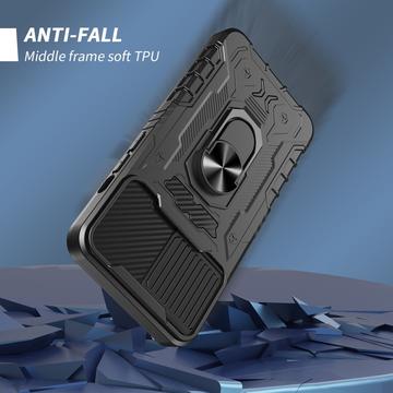 iPhone 13 Craftsman-cover med skærmbeskyttelse i hærdet glas - sort