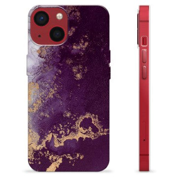 iPhone 13 Mini TPU Cover - Gylden Plomme