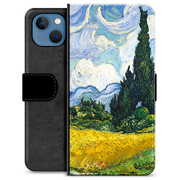 iPhone 13 Premium Flip Cover med Pung - Cypres Træer