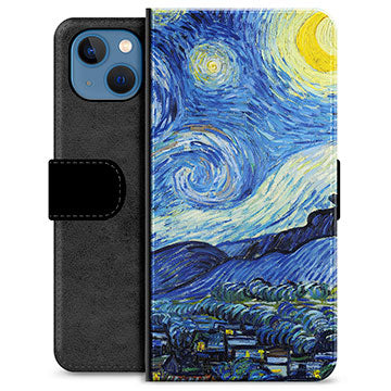 iPhone 13 Premium Flip Cover med Pung - Nattehimmel