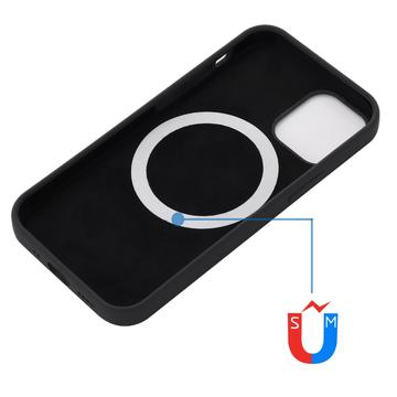 iPhone 13 Pro Max Liquid Silikone Cover - MagSafe Kompatibel - Sort