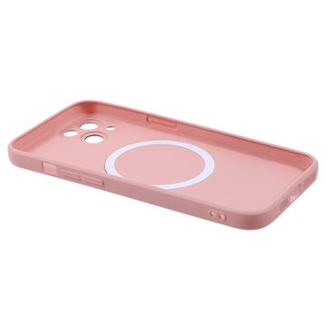 iPhone 13 silikonecover med kamerabeskyttelse - MagSafe-kompatibelt - pink