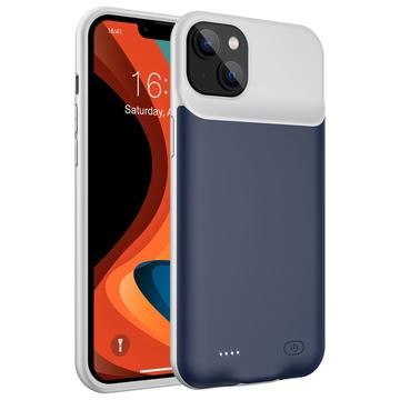 iPhone 14 Backup Battericover - 7000mAh - Mörkblå / Grå