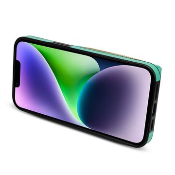 iPhone 14 Plus Alt-i-et cover med pung og rem - Mynte