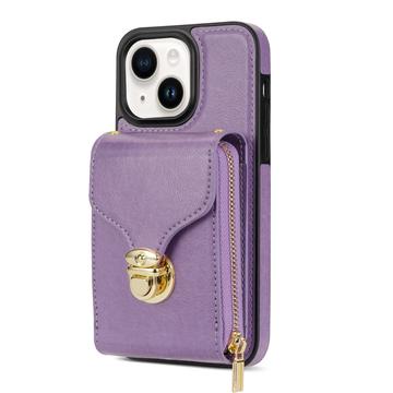 iPhone 14 Plus Alt-i-et cover med pung og rem - Lilla
