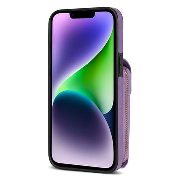 iPhone 14 Plus Alt-i-et cover med pung og rem - Lilla