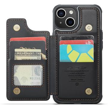 iPhone 14 Plus Caseme C22-etui RFID-kortpung - Sort