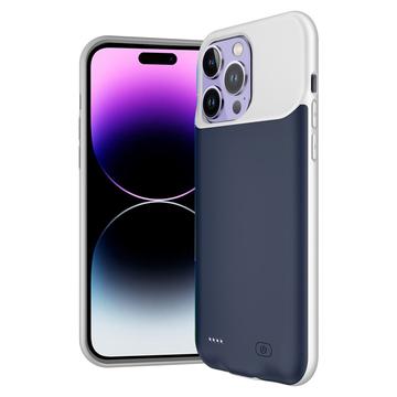 iPhone 14 Pro Backup Battericover - 7000mAh - Mörkblå / Grå