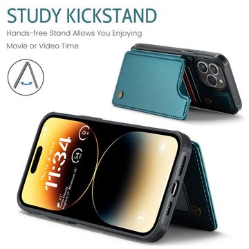 iPhone 14 Pro Max Caseme C22-etui RFID-kortpung - Grøn