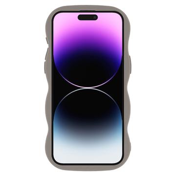 iPhone 14 Pro Max Bølgekant magnetisk hybrid cover - grå