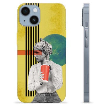 iPhone 14 TPU Cover - Retro Kunst