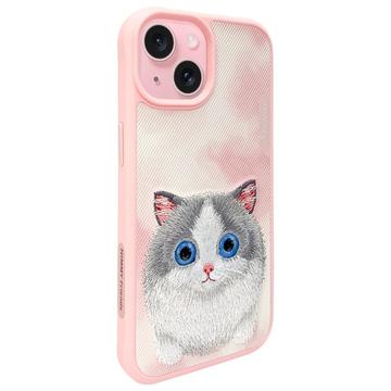iPhone 15 Nimmy Friends Big Eyed Pet 2.0 katte cover - Pink