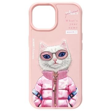 iPhone 15 Nimmy Friends Cool&Cute 2.0 katte cover - Pink