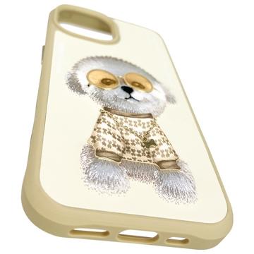 iPhone 15 Nimmy Friends Glasses Cool Hund Cover - Kaki
