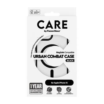iPhone 15 PanzerGlass Care Urban Combat Cover - MagSafe-kompatibel - Sort