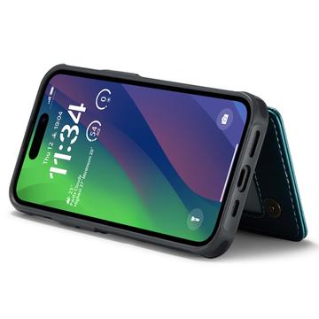 iPhone 15 Plus Caseme C22-etui RFID-kortpung - grøn