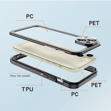 iPhone 15 Plus Redpepper FS IP68 Vandtæt Cover - Sort