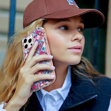 iPhone 15 Pro Ahastyle WE13 360 Beskyttelse Hybrid Cover - Farverig Mandala