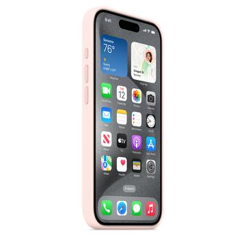 iPhone 15 Pro Apple Silikone Cover med MagSafe MT1F3ZM/A - Lysepink