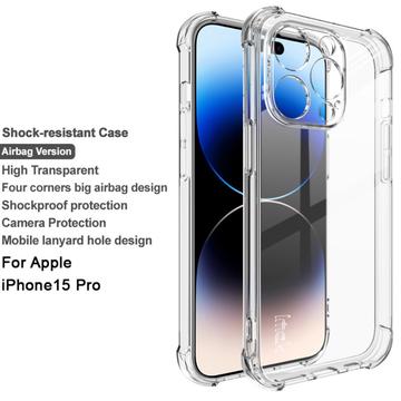 iPhone 15 Pro Imak Faldsikkert TPU Cover - Gennemsigtig