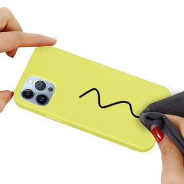 iPhone 15 Pro Liquid Silicone Cover - Gul