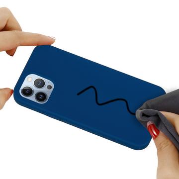 iPhone 15 Pro Liquid Silicone Cover - Blå