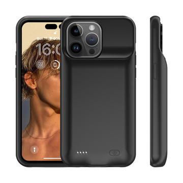 iPhone 15 Pro Max Backup Battericover - 8500mAh - Sort