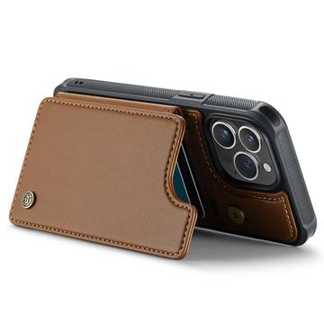 iPhone 15 Pro Max Caseme C22-etui RFID-kortpung - brun