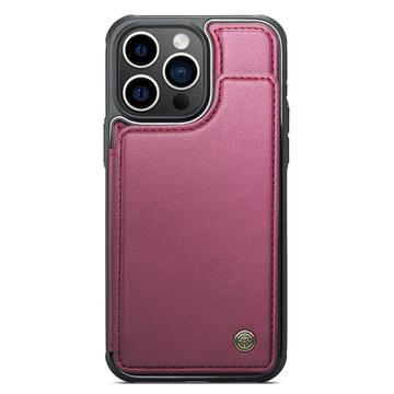 iPhone 15 Pro Max Caseme C22-etui RFID-kortpung - rød