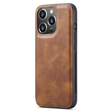 iPhone 15 Pro Max DG.Ming Læderpung med Aftageligt Cover - Brun
