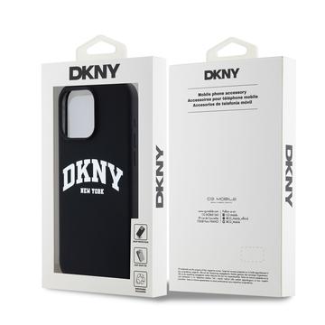 iPhone 15 Pro Max DKNY Liquid Silicone Arch Logo Cover - MagSafe-kompatibel - Sort