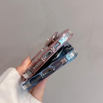 iPhone 15 Pro Max Rynket galvaniseret TPU Cover - Lilla