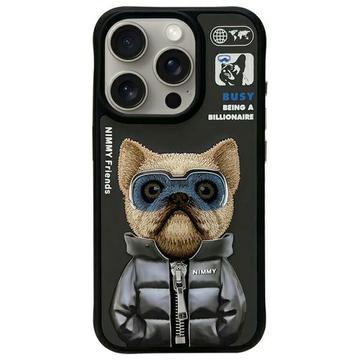 iPhone 15 Pro Nimmy Friends Cool&Cute 2.0 Hund Cover - Sort