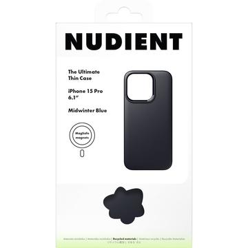 iPhone 15 Pro Nudient Thin Cover - MagSafe-kompatibel - Mørkeblå