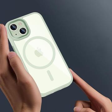 iPhone 15 Tech-Protect Magmat Cover - MagSafe Kompatibel - Grøn / Klar