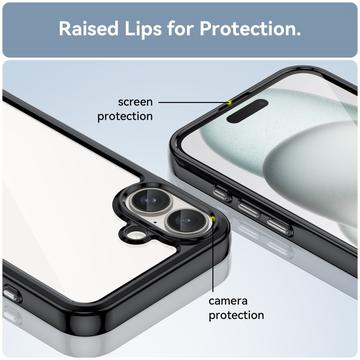 iPhone 16 Anti-Shock Hybrid Cover - Sort