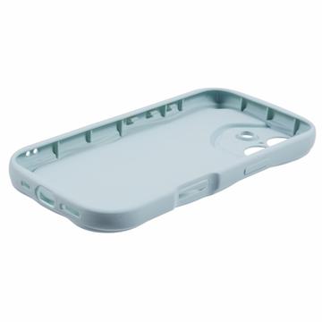 iPhone 16 Candy Color Wavy TPU Cover - babyblå