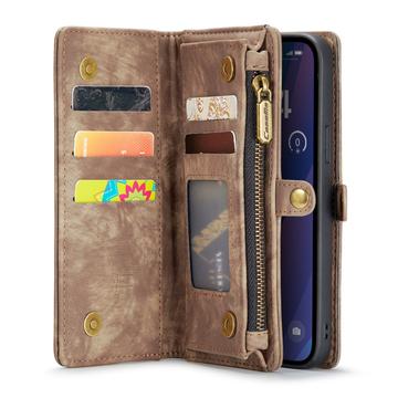iPhone 16 Caseme 008 2-i-1 Multifunktionel Pung - Brun