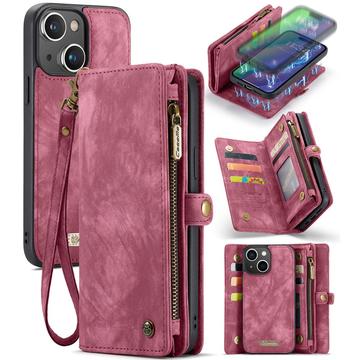 iPhone 16 Caseme 008 2-i-1 Multifunktionel Pung - Rød