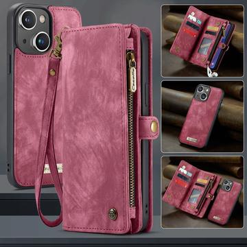 iPhone 16 Caseme 008 2-i-1 Multifunktionel Pung - Rød
