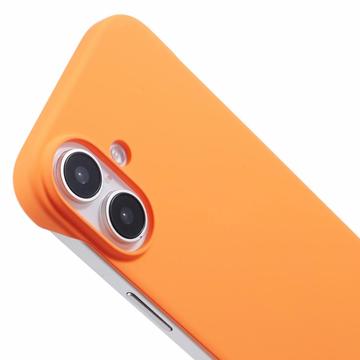 iPhone 16 Plastik Cover Uden Sider - Orange