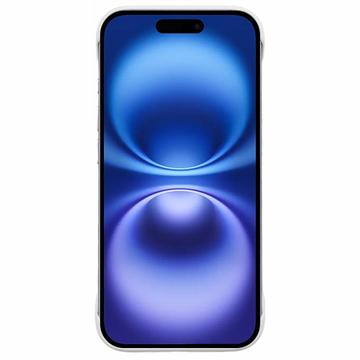 iPhone 16 Plastik Cover Uden Sider - Hvid