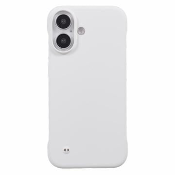 iPhone 16 Plastik Cover Uden Sider - Hvid