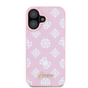 iPhone 16 Guess Peony Script Cover - MagSafe-kompatibel - Pink