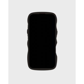 iPhone 16 Holdit Wavy Cover - sort / gennemsigtig