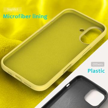 iPhone 16 Liquid Silikone Cover - Gul
