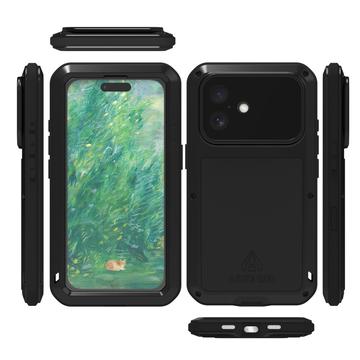 iPhone 16 Love Mei Powerful Hybrid Cover - Rød