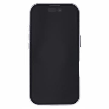 iPhone 16 Magnetisk Cover med Hærdet Glas - Privatliv - Sølv